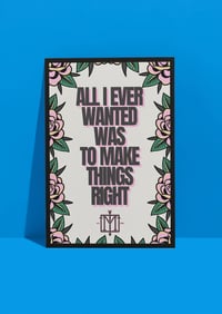 Image 1 of PRE ORDER The Menzingers - Transient Love A5 + A4 Prints