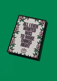 Image 3 of PRE ORDER The Menzingers - Transient Love A5 + A4 Prints