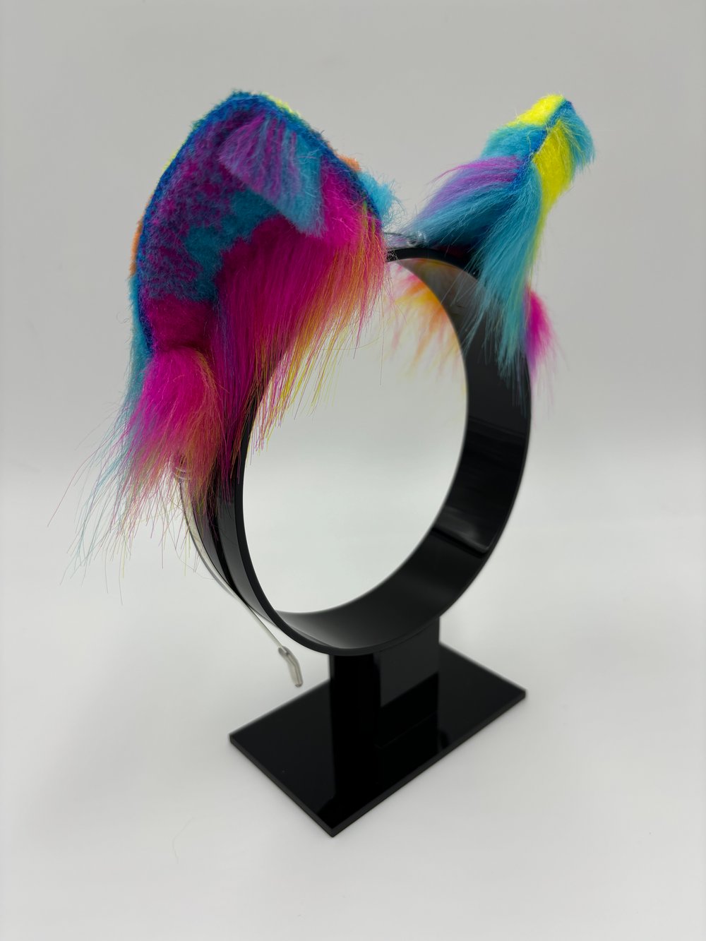 Image of Neon Rainbow Kitten Ears