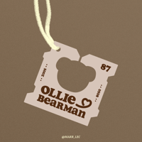 [Pre-order] Ollie Bearman Bread Clip Keychain