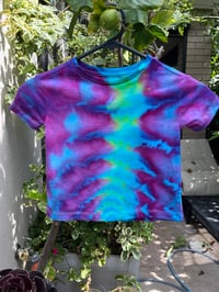 Image 1 of Trippy kids size 1 ice dyed tee 