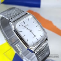 Image 5 of 1990 Seiko Spirit 'Tank' Steel Quartz Dress Watch (5e31-5B50)