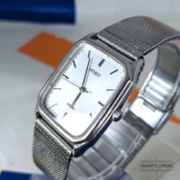 Image 4 of 1990 Seiko Spirit 'Tank' Steel Quartz Dress Watch (5e31-5B50)