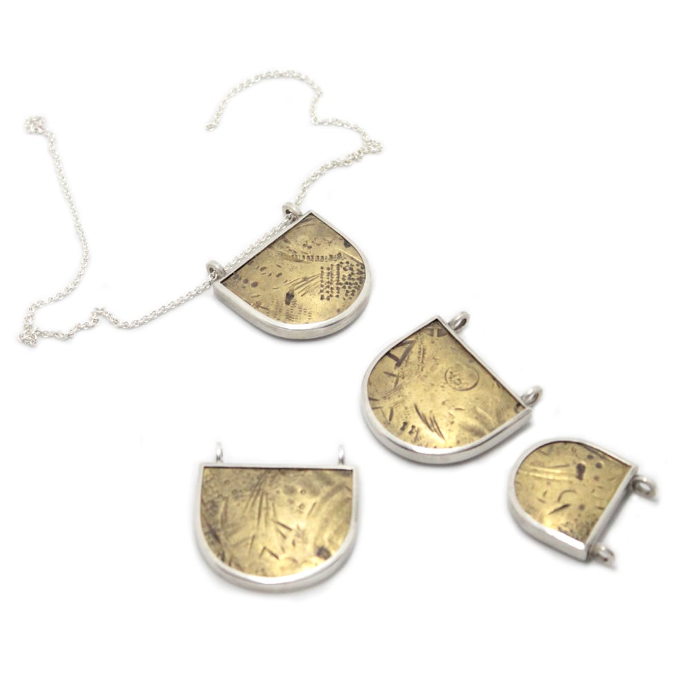 Image of EMBOSSED BRASS PENDANTS