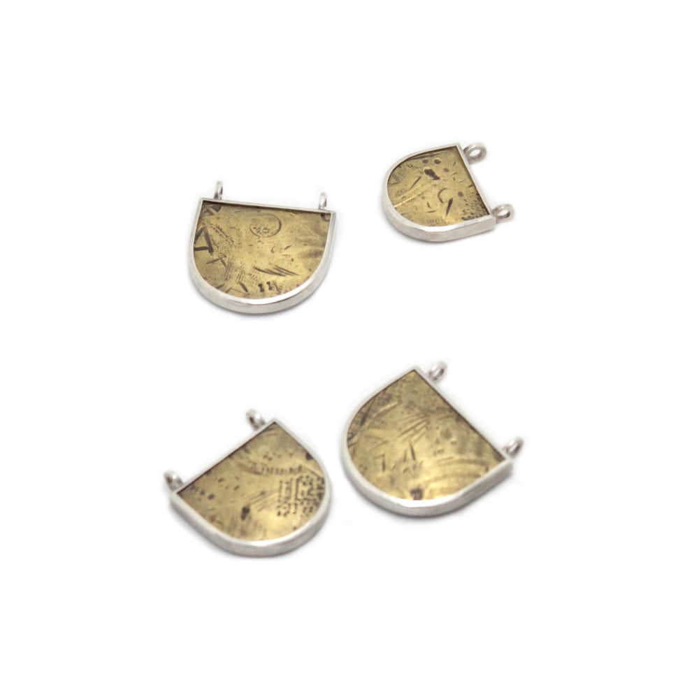 Image of EMBOSSED BRASS PENDANTS