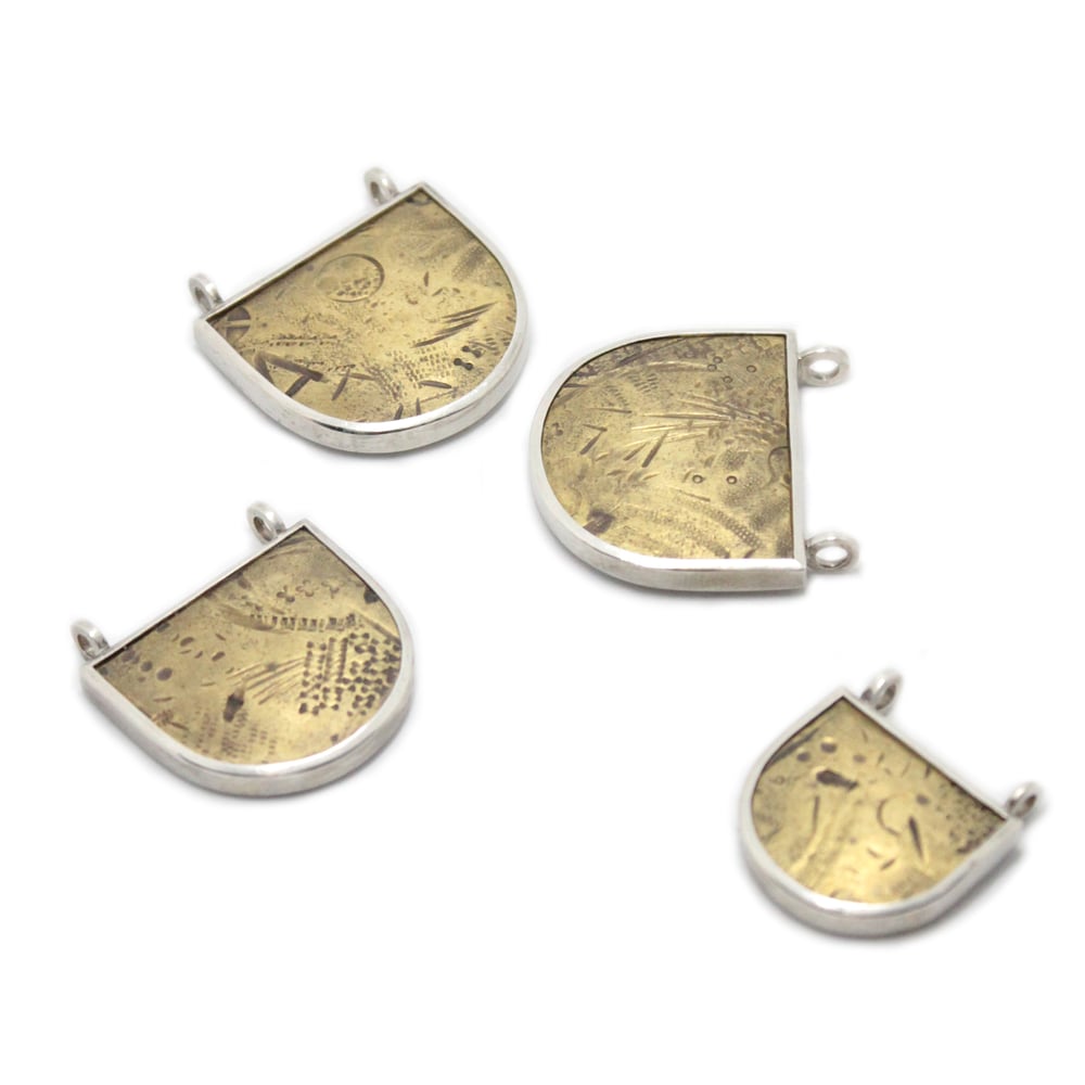 Image of EMBOSSED BRASS PENDANTS