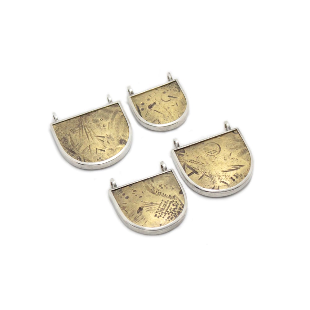 Image of EMBOSSED BRASS PENDANTS