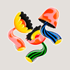 3 Sexy Nature Stickers