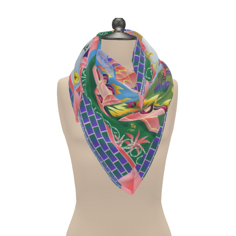 Image of Silk Scarf (Garden of Earthly Delights)
