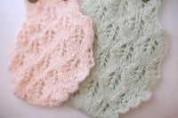 Image 2 of NEW Lace Knit Newborn Rompers 