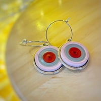 Pink grey & red