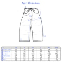 Image 24 of Blue Baggy Denim Jeans 1̵1̵9̵€̵