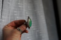 Image 3 of double peak turquoise ring (8.25)
