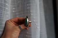 Image 5 of double peak turquoise ring (8.25)