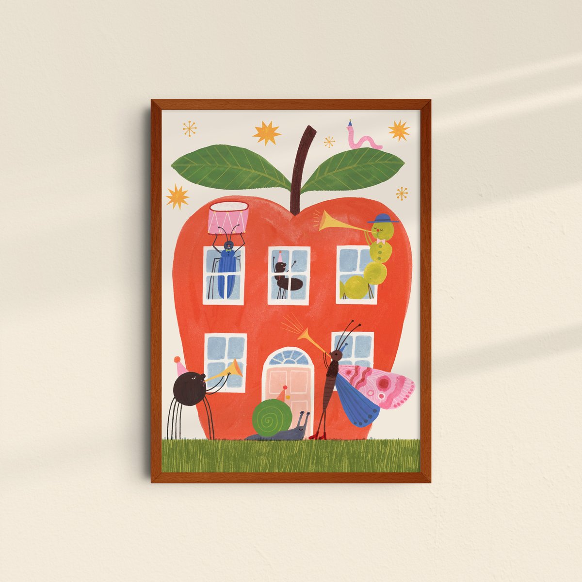 Apple Party Print HOLSEN apple-party-print-holsen