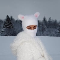Image 1 of 1 of 1 Bear Ears Ski Mask