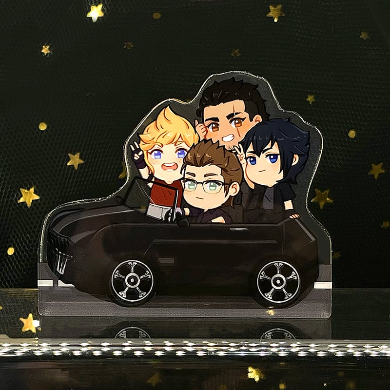 [PREORDER/IN STOCK - Standee] FFXV Chocobros Roadtrip/Camping Block Standee