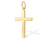 18K GOLD CROSS NECKLACE 