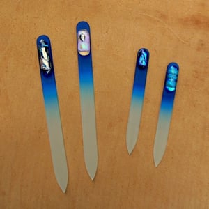 Image of Czech Crystal Nail File - cobalt