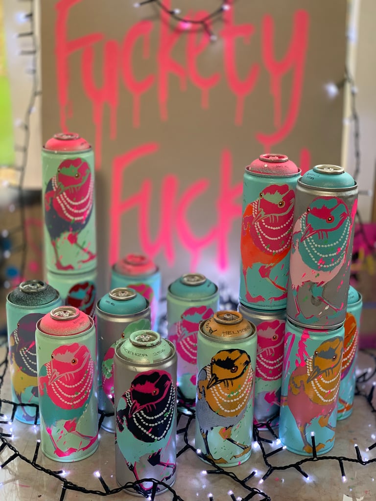 Limited Edition of 15 ‘Winter Wonderland  Rebel’ Spent Cans