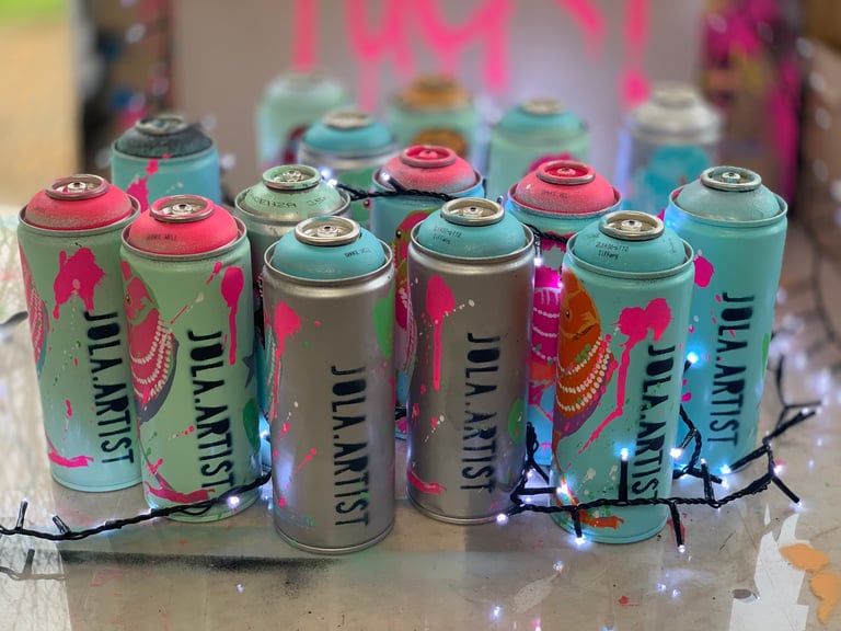 Limited Edition of 15 ‘Winter Wonderland Rebel’ Spent Cans Image 3