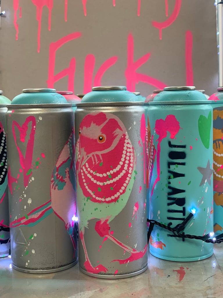 Limited Edition of 15 ‘Winter Wonderland Rebel’ Spent Cans Image 4
