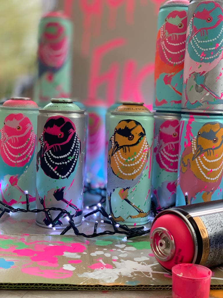 Limited Edition of 15 ‘Winter Wonderland Rebel’ Spent Cans Image 5