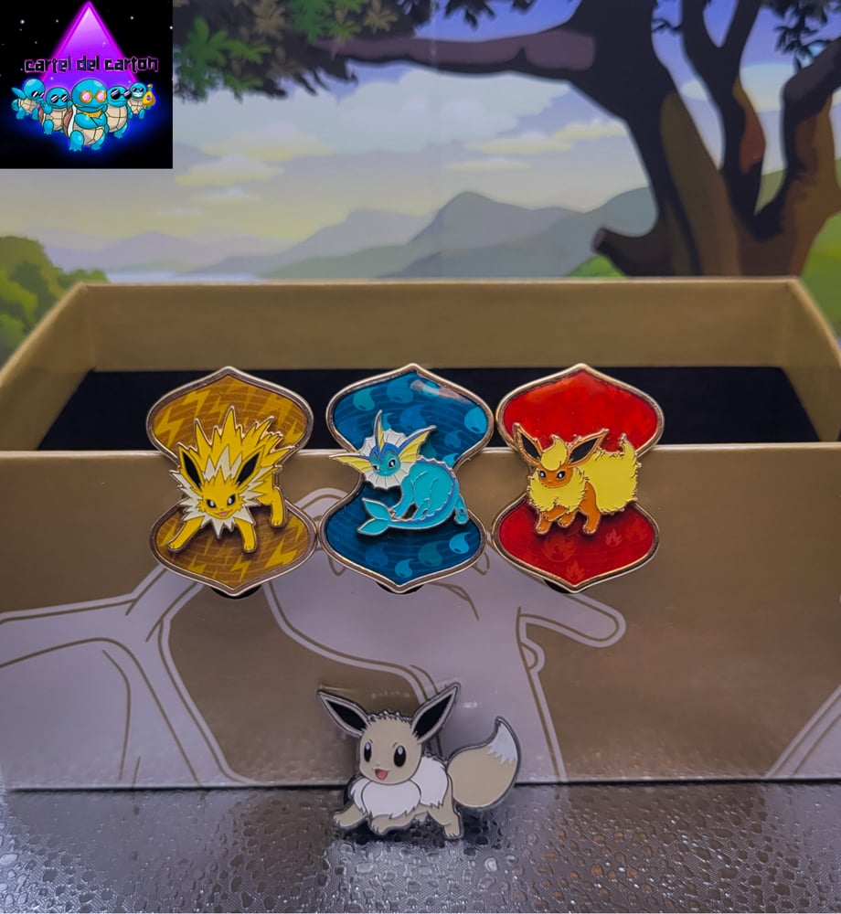 Image of Official Pokemon TCG Eeveelution Pins (sold individually)