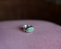 Image 1 of wide-band turquoise ring (9.25)