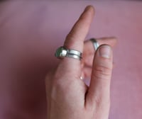 Image 4 of wide-band turquoise ring (9.25)