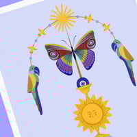 Image of Totem aux perroquets