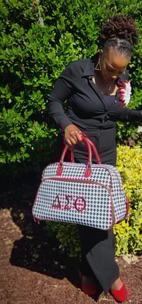 Image 4 of Houndstooth Weekender Bag