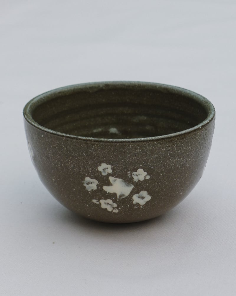 Image of Bol à thé mishima & oiseaux