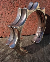 Image 5 of WL&A Heavy Rustic Ancient Bronze Double Warrior Punkero Cuff