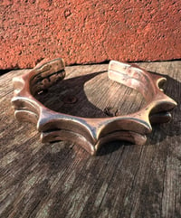 Image 1 of WL&A Heavy Rustic Ancient Bronze Double Warrior Punkero Cuff