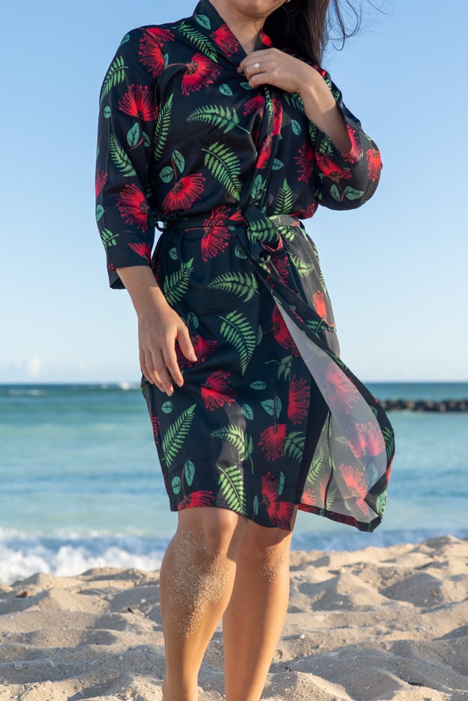Image of From The Lava Ohia + Fern Satin Robe