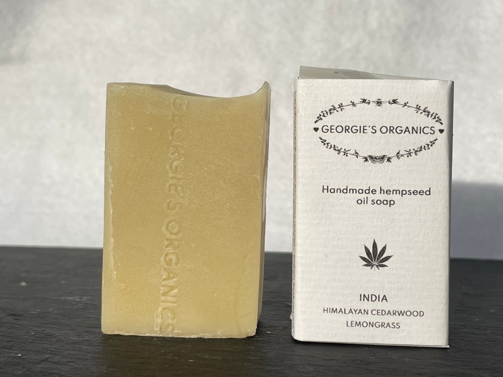 Image of INDIA - Himalayan Cedarwood & Lemongrass hempseed oil soap