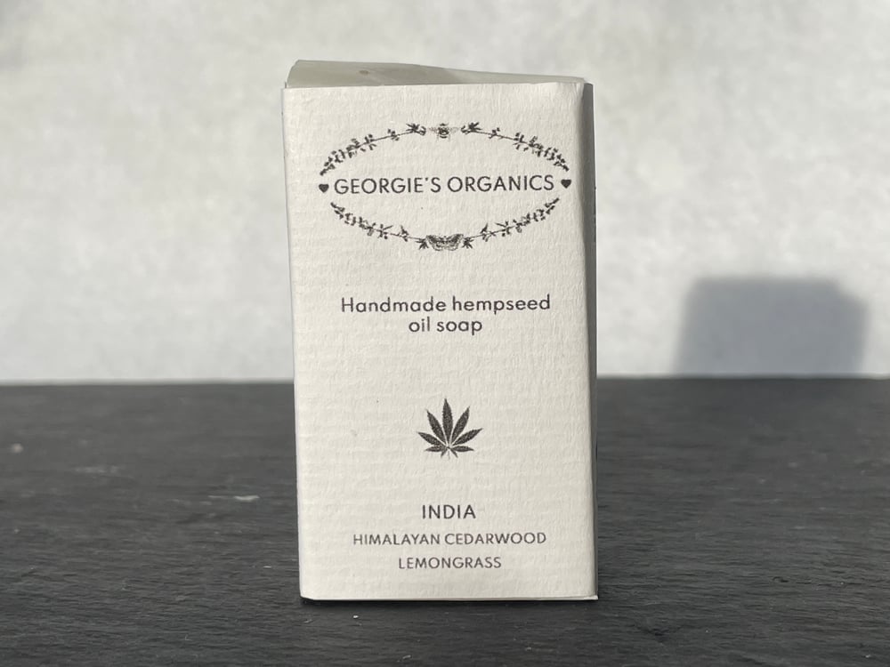 Image of INDIA - Himalayan Cedarwood & Lemongrass hempseed oil soap