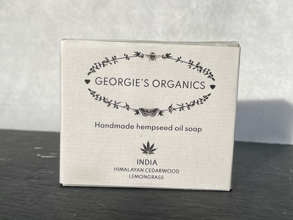 Image of INDIA - Himalayan Cedarwood & Lemongrass hempseed oil soap