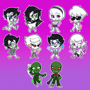 Image of Homestuck charms and standees preorder (ends jan 5)