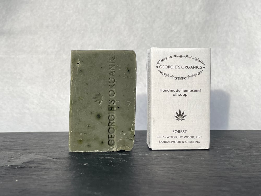 Image of FOREST - Cedar, Pine, Sandalwood, Ho Wood & Spirulina hempseed oil soap