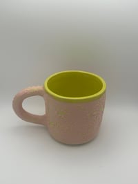 Image 2 of Pink & Chartreuse Swirl Mug