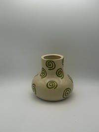 Olive Swirl Vase