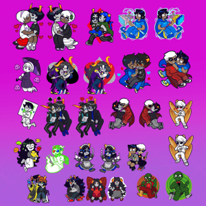 Image of Homestuck charms and standees preorder (ends jan 5)