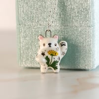 Dandelion Bear Necklace