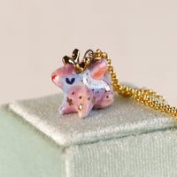 Image 2 of Galaxy Jackalope Necklace