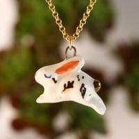 Image 2 of Bounding Winter Bunny Necklace