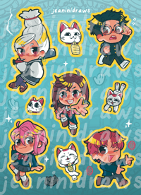 Image 3 of dandadan ✨ waterproof vinyl sticker sheet