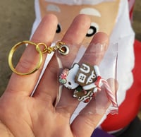 Gingerbread Hello Kitty Shaker Keychain 