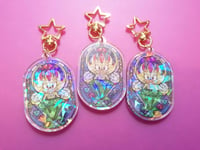 Image 1 of Holographic Shadow the Hedgehog Keyring